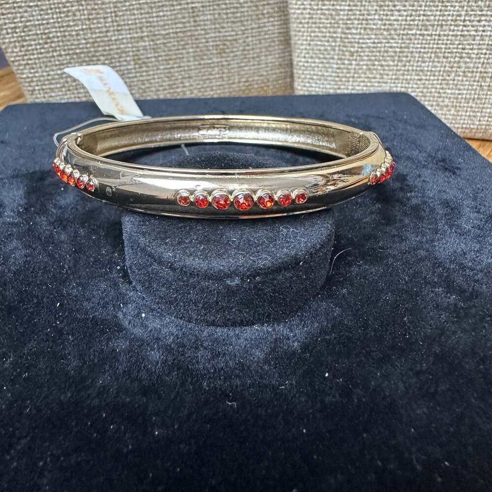 Sequin Nordstrom Multicolor Gold Tone Statement Enamel Bangle Bracelet # 356